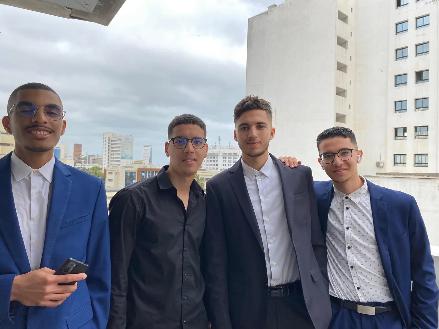 With the team after the defense